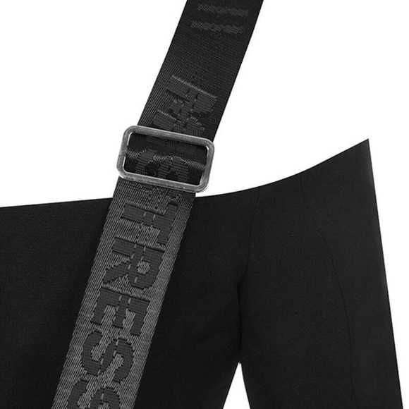 Mistress Rocks Black Crepe Off Shoulder Tux Dress size S - Picture 4 of 7